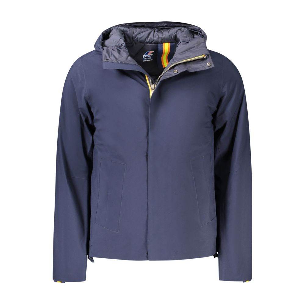 K-WAY Blue Polyester Men Jacket - Hilstor