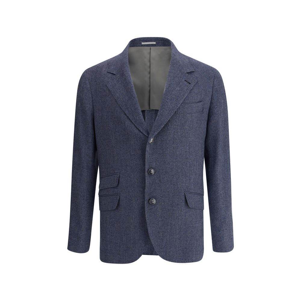 Brunello Cucinelli Wool Blazer Jacket - Hilstor