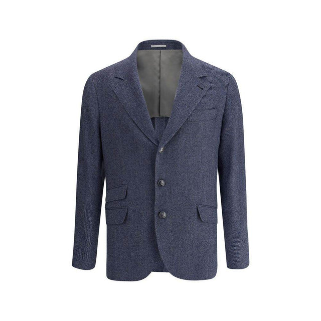 Brunello Cucinelli Wool Blazer Jacket - Hilstor