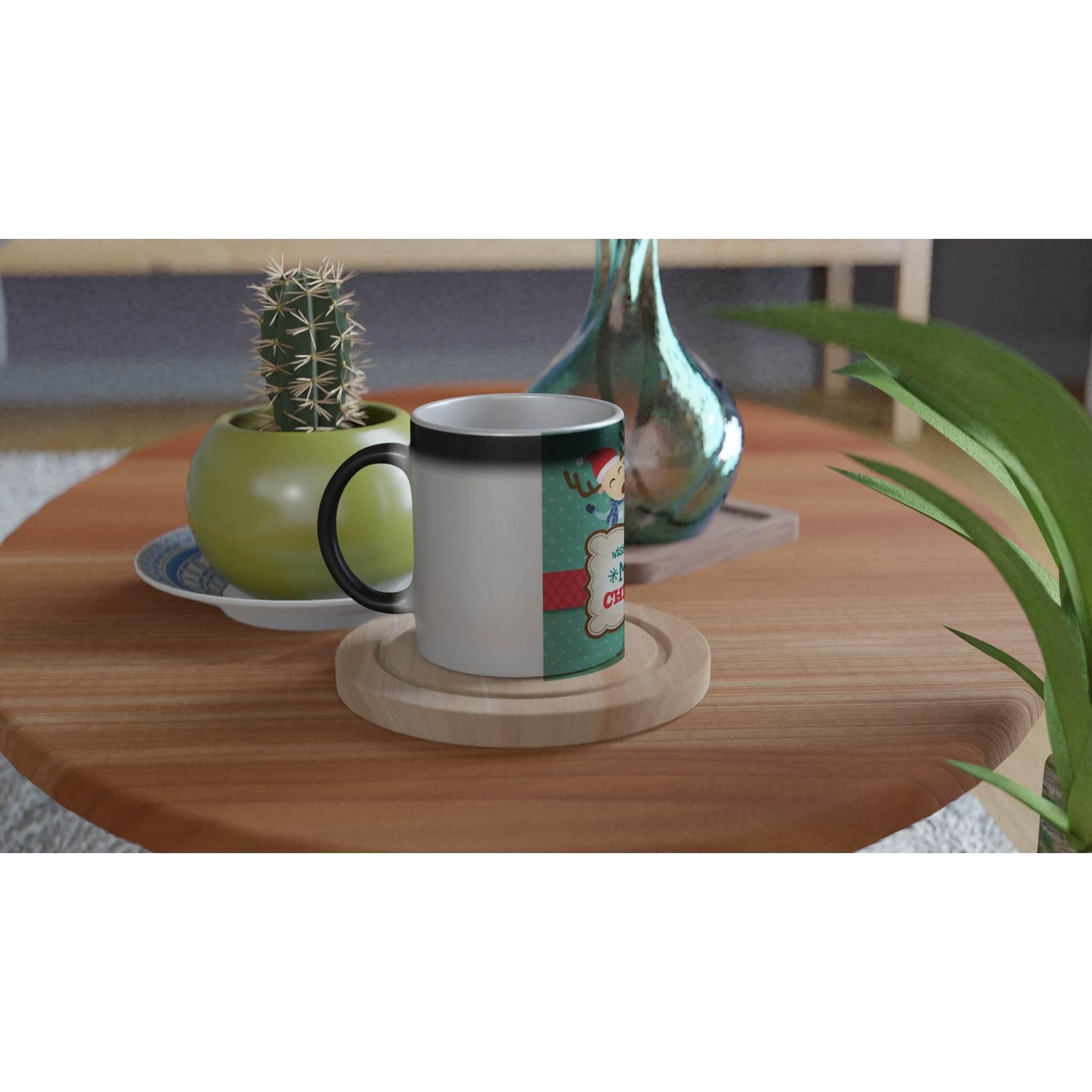 Magic 11oz Ceramic Mug - Merry Christmas - Hilstor
