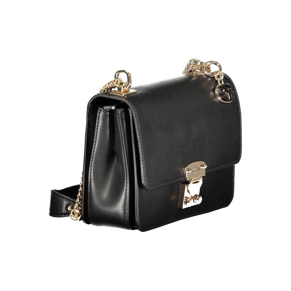 Guess Jeans Black Polyethylene Handbag - Hilstor