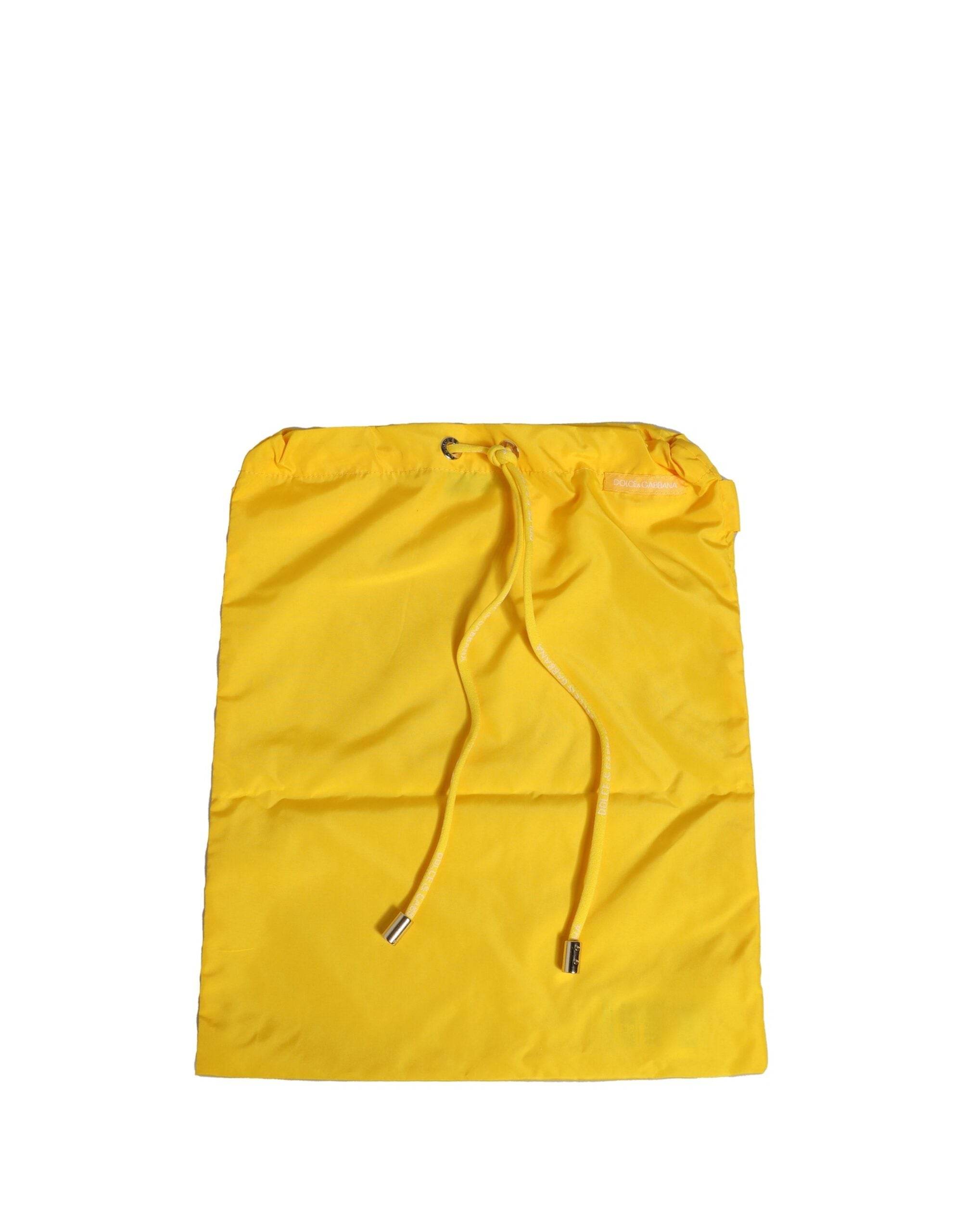 Dolce & Gabbana Yellow Waistband Logo Beachwear Brief Swimwear - Hilstor