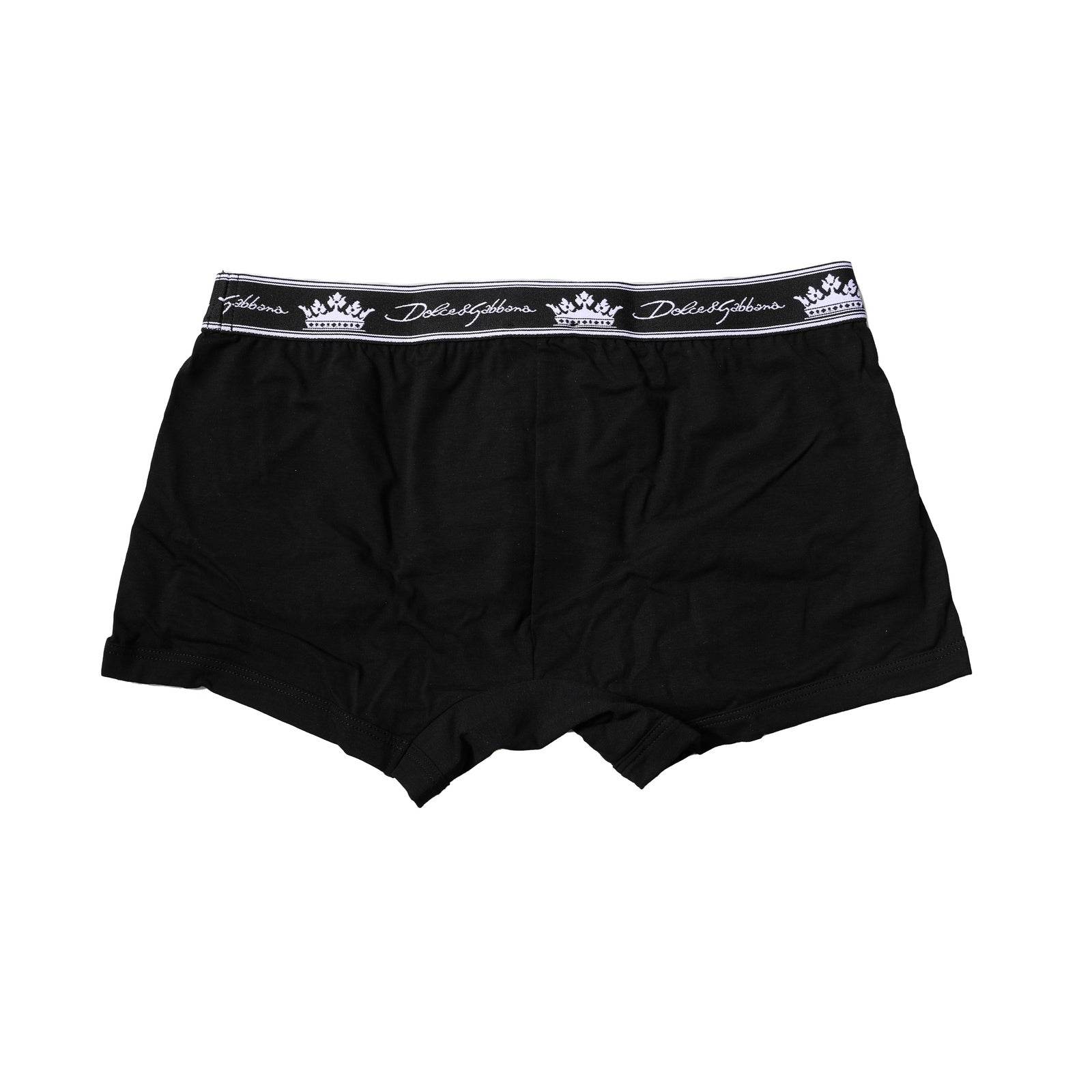 Dolce & Gabbana Black Cotton Stretch Regular Boxer Underwear - Hilstor