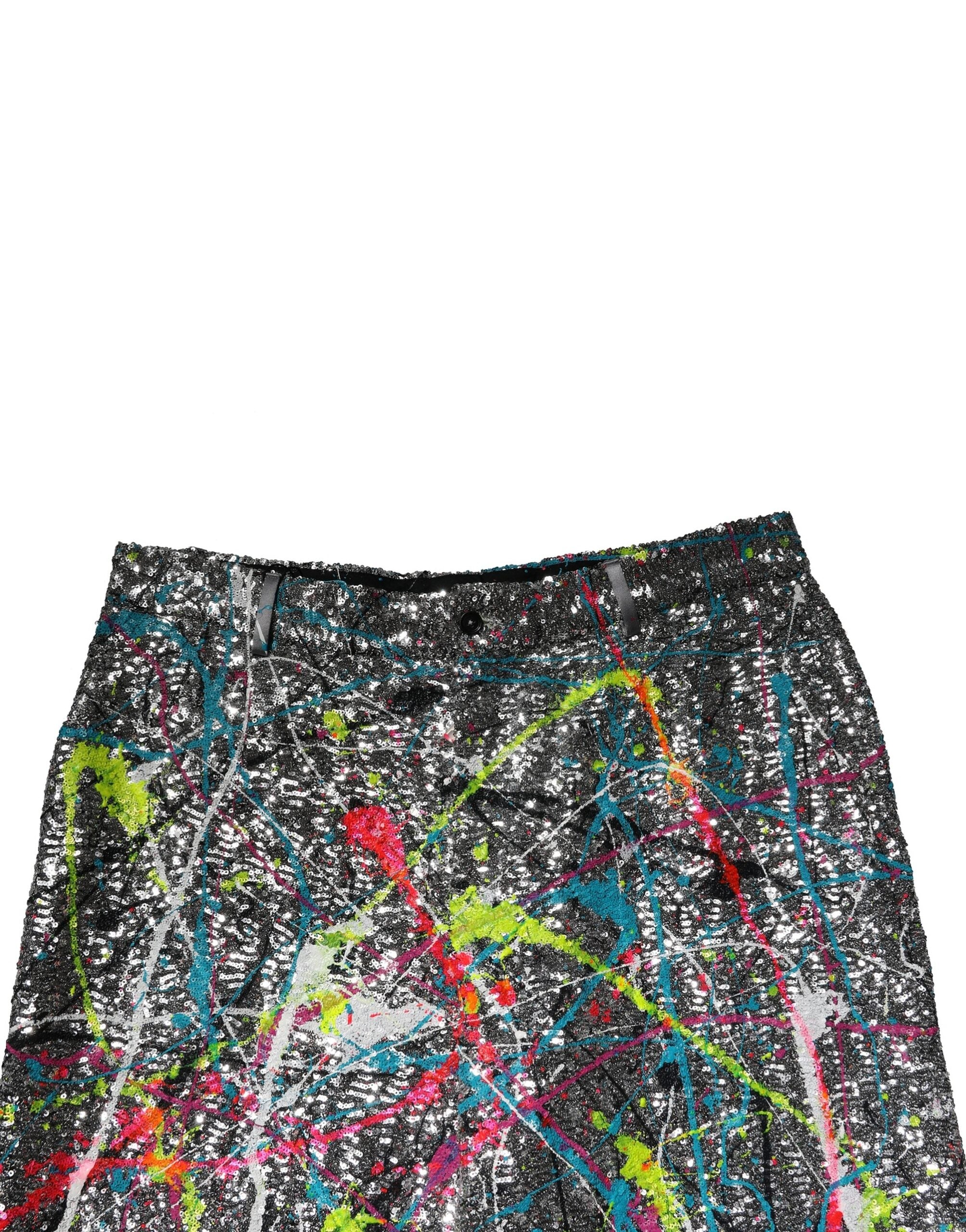 Dolce &amp; Gabbana Flerfarvede Pailletudsmykkede Bukser