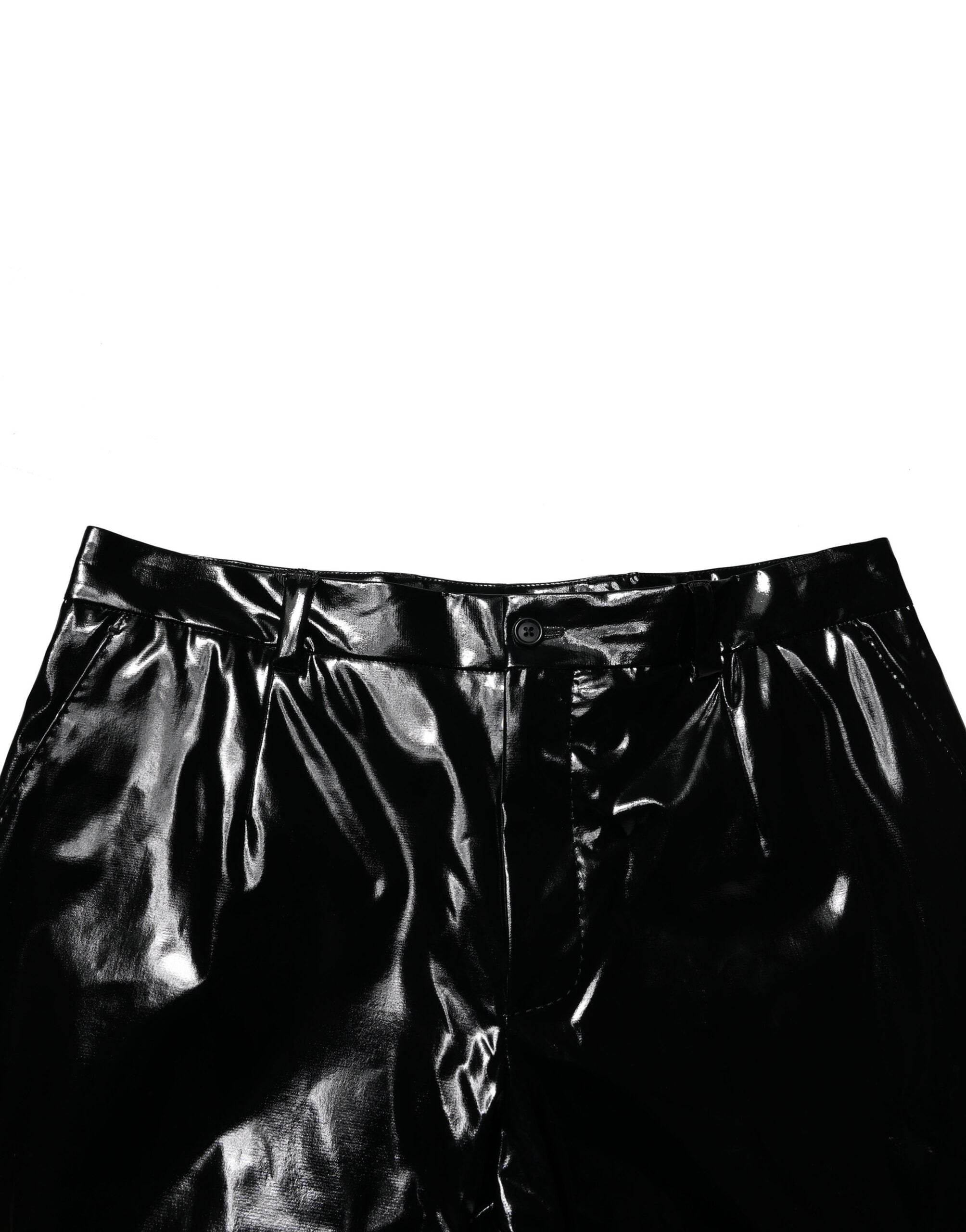 Dolce & Gabbana Black Nylon Straight Men Pants - Hilstor
