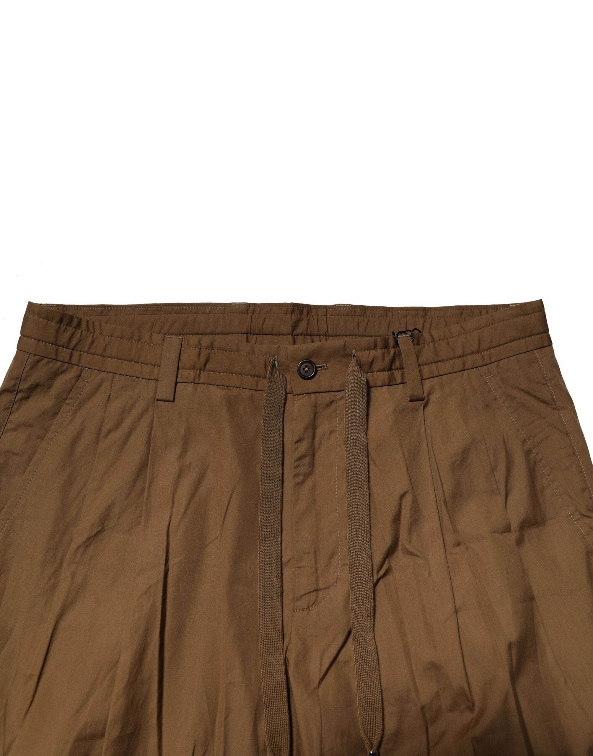 Dolce & Gabbana Brown Cotton Chino Mid Waist Men Pants - Hilstor