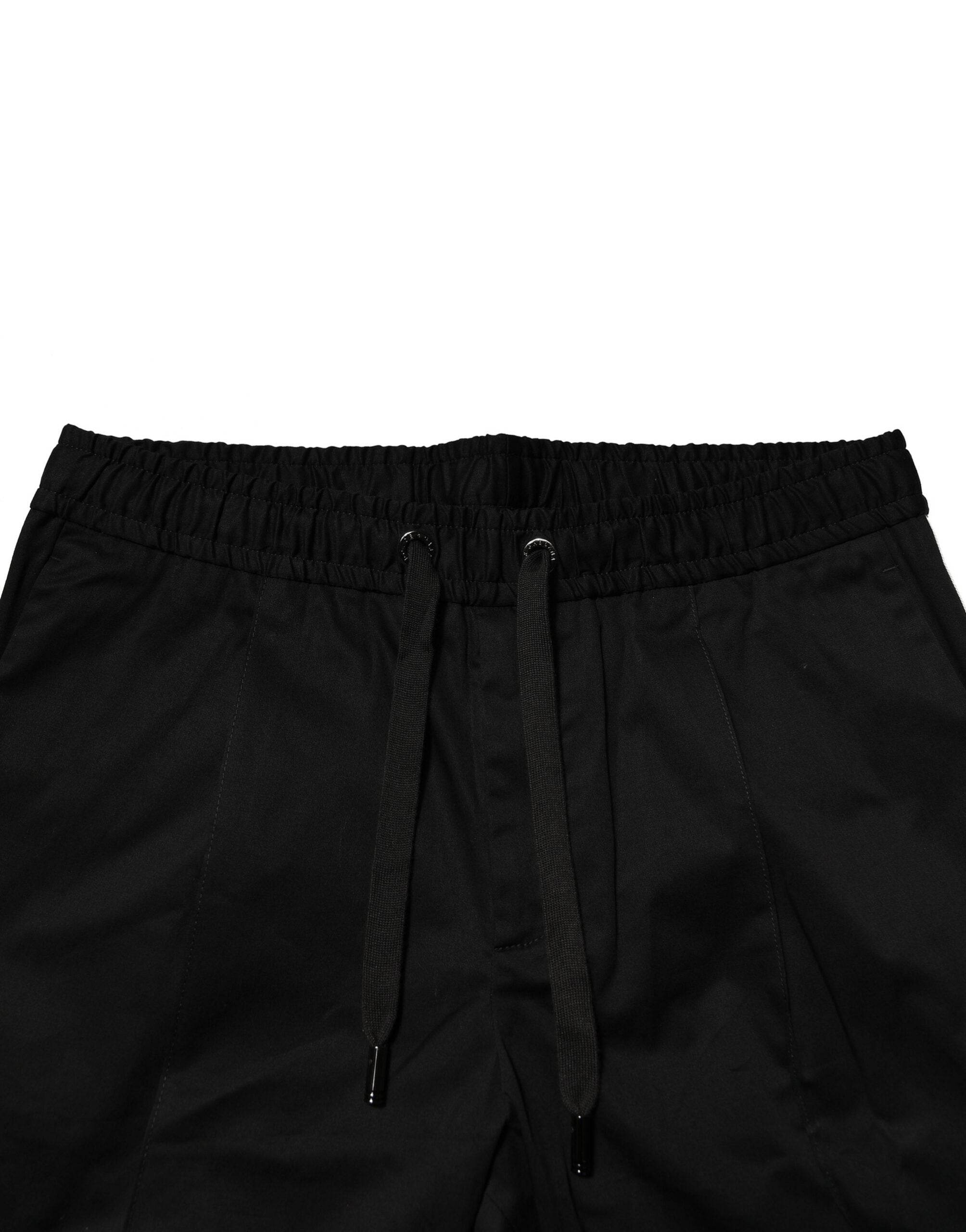 Dolce & Gabbana Black Cotton Mid Waist Jogger Pants - Hilstor