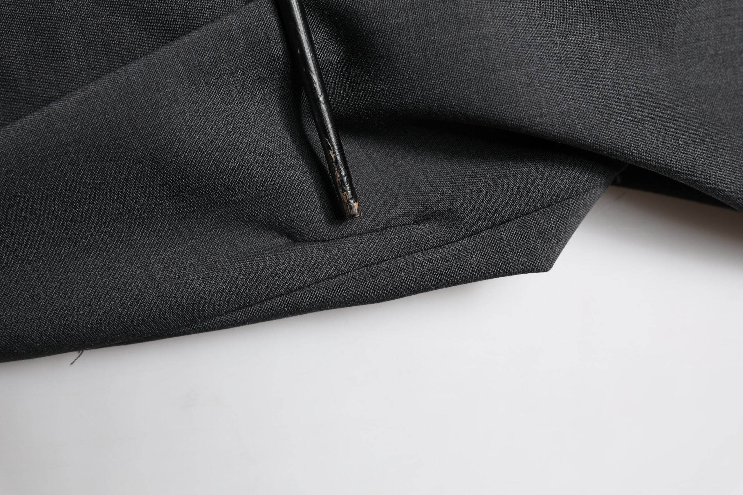 Dolce & Gabbana Black Wool Dress Slim Formal Pants - Hilstor