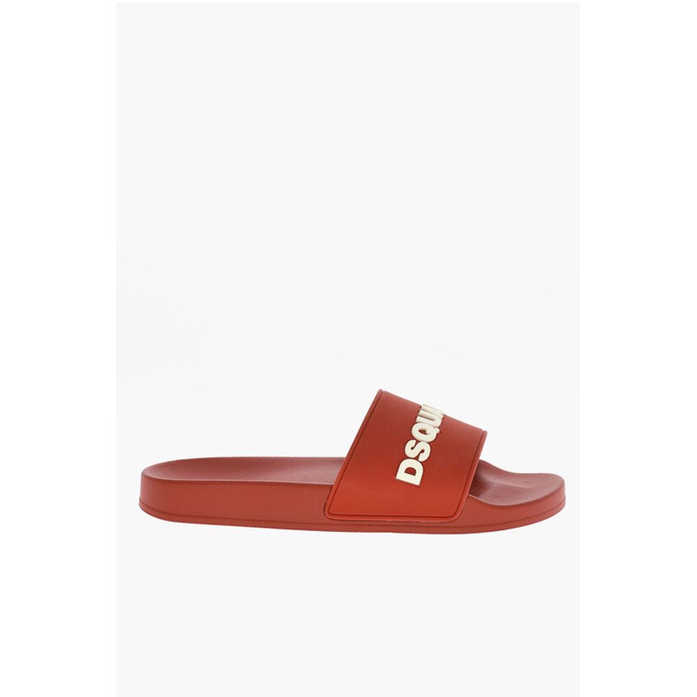 Dsquared² Rubber ICON Slides With Embossed Logo