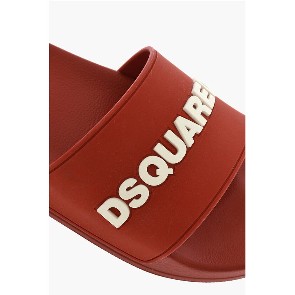 Dsquared² Rubber ICON Slides With Embossed Logo