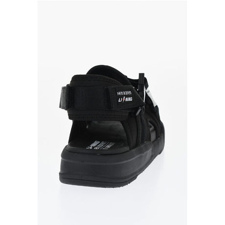 Neil Barrett LI-NING Solid Color Technical Fabric Sandals