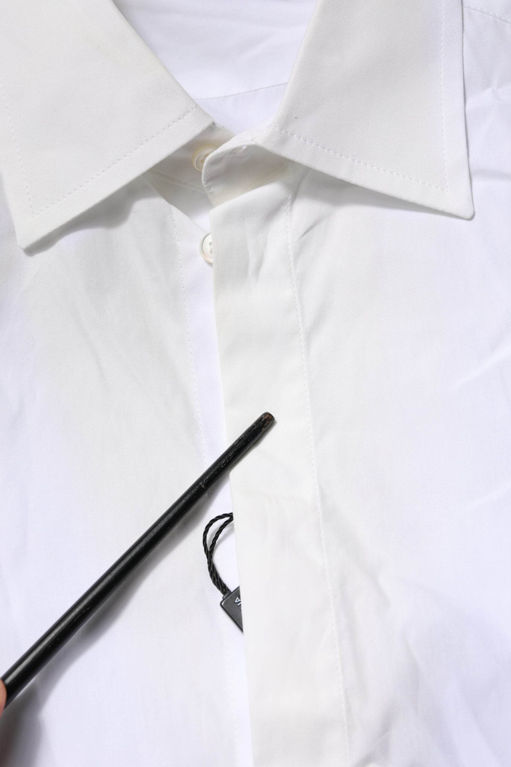 Dolce & Gabbana White Poplin Cotton Formal Men Dress Shirt - Hilstor