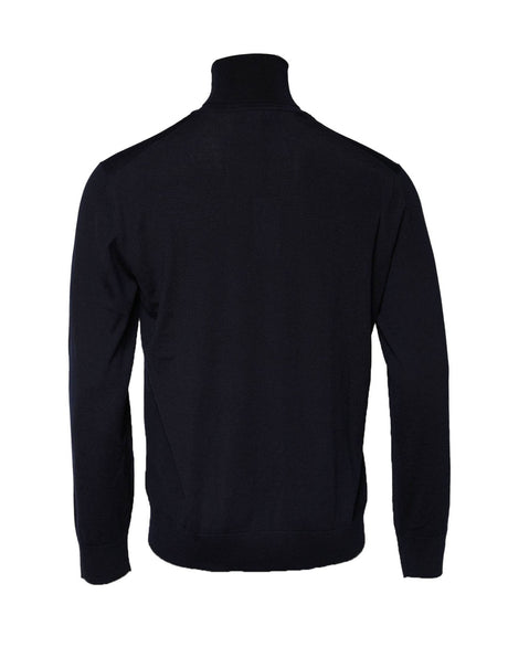Dolce & Gabbana Blue Long Sleeve Turtleneck Pullover Sweater - Hilstor