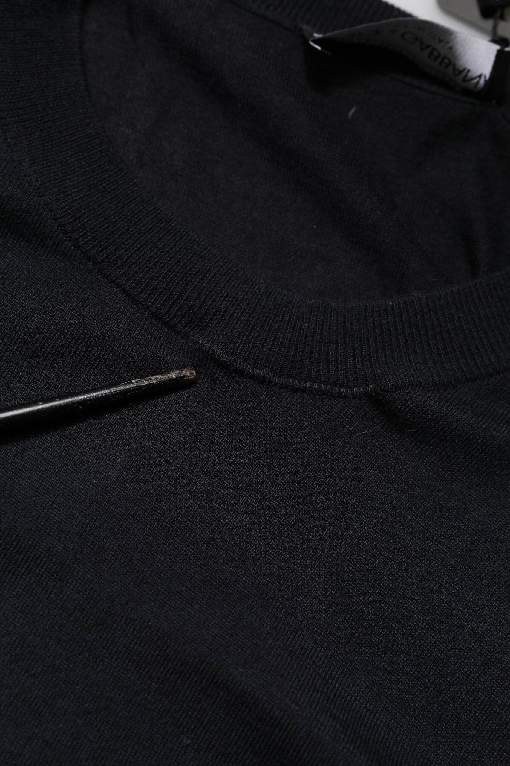 Dolce & Gabbana Black Long Sleeve CrewNeck Pullover Sweater - Hilstor