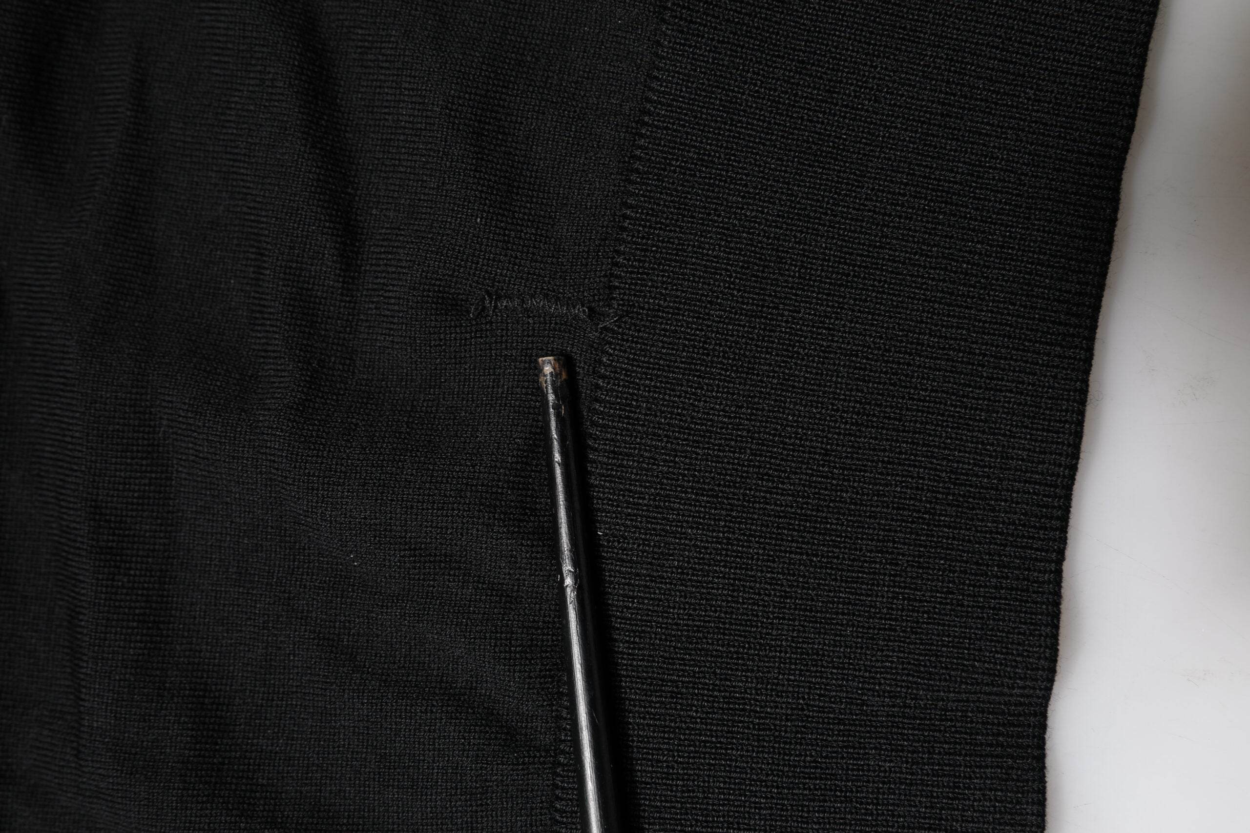 Dolce & Gabbana Black Long Sleeve Crew Neck Pullover Sweater - Hilstor