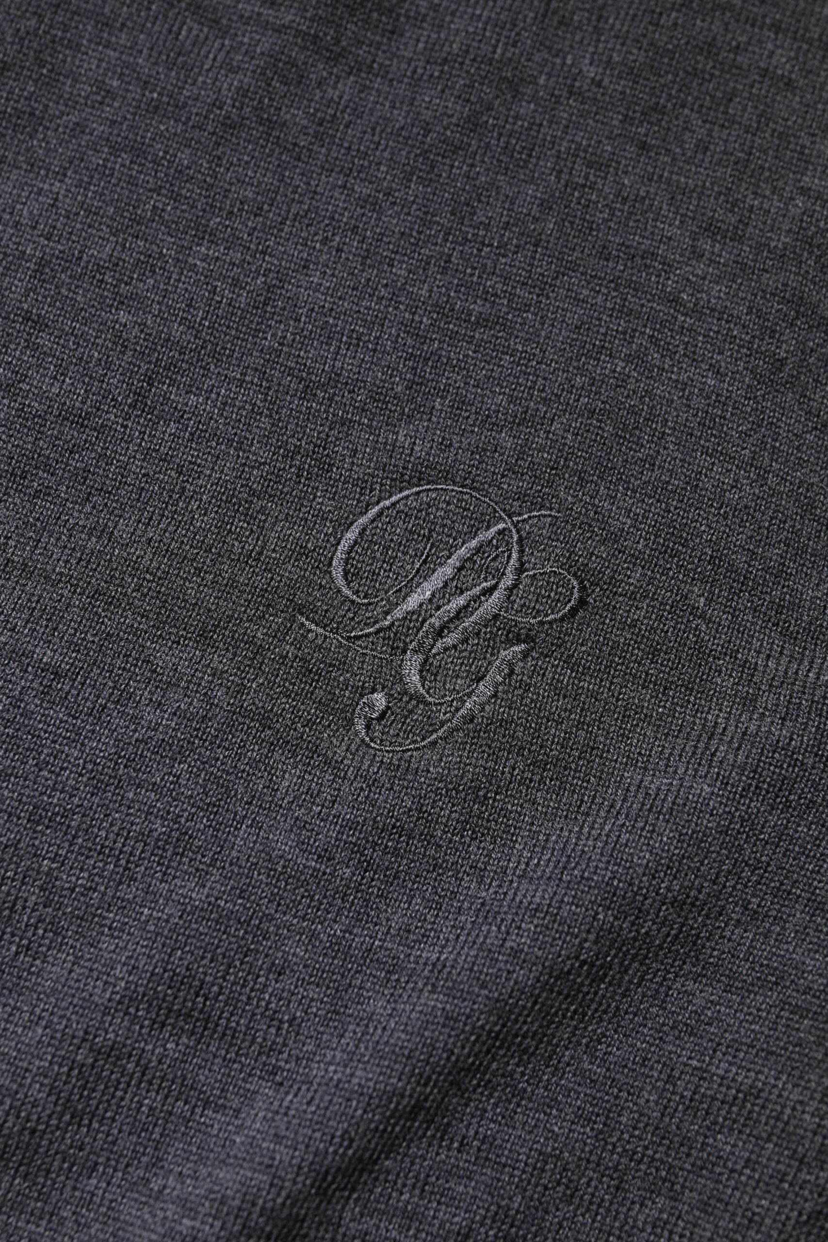 Dolce & Gabbana Dark Gray Wool Crew Neck Sweatshirt Sweater - Hilstor