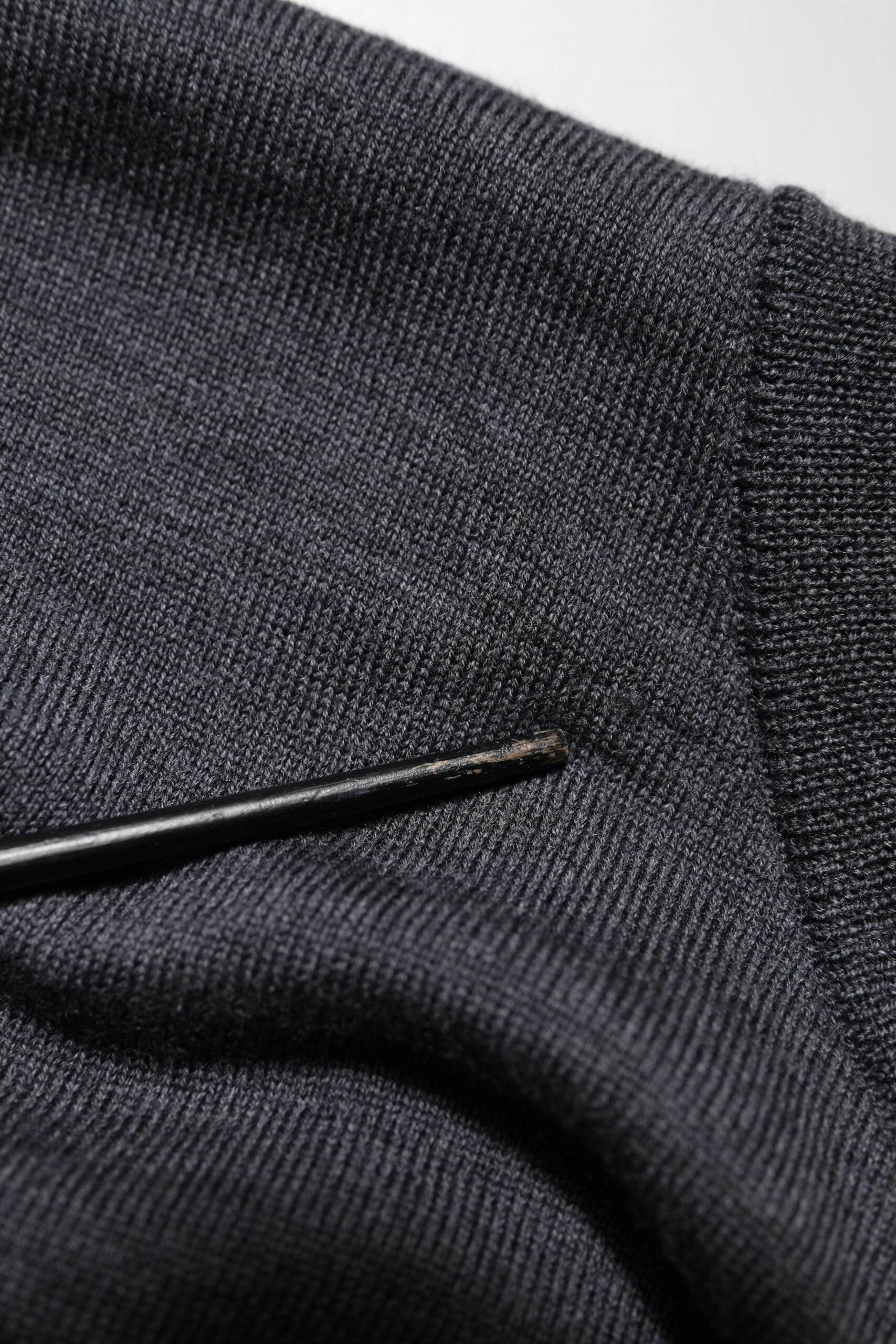 Dolce & Gabbana Dark Gray Wool Crew Neck Sweatshirt Sweater - Hilstor