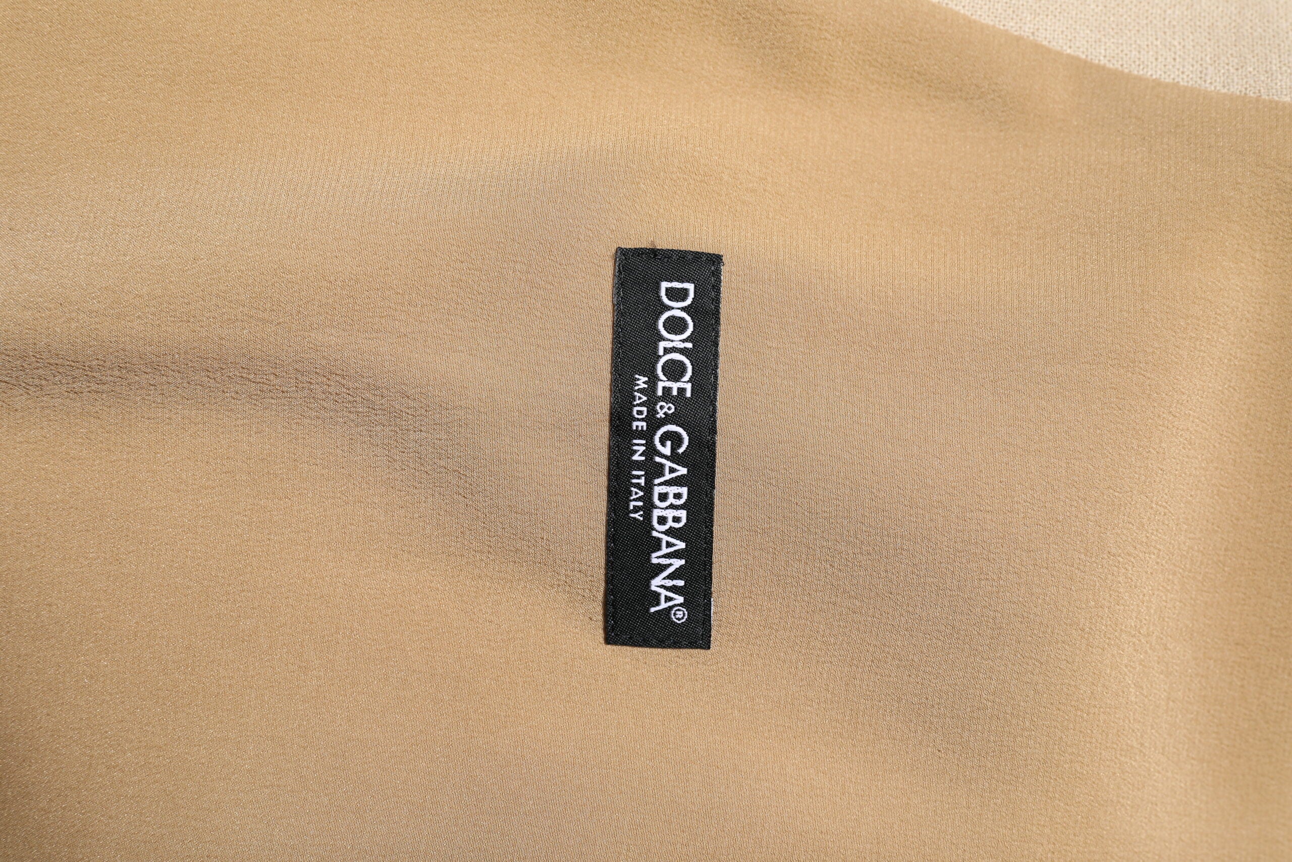 Dolce &amp; Gabbana Beige Hørkjole Formel Herrevest