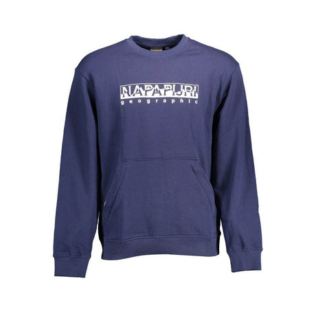 Napapijri Blue Cotton Men Sweater - Hilstor
