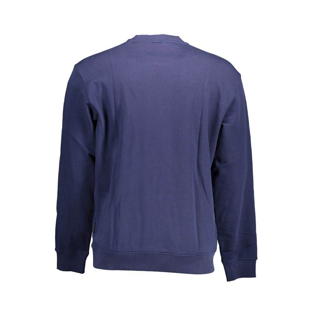 Napapijri Blue Cotton Men Sweater - Hilstor