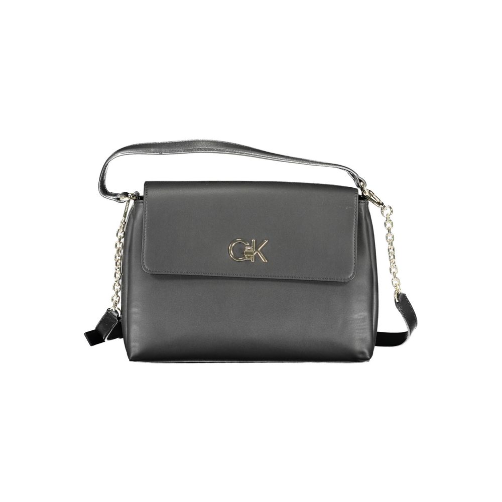 Calvin Klein sort polyester håndtaske til kvinder