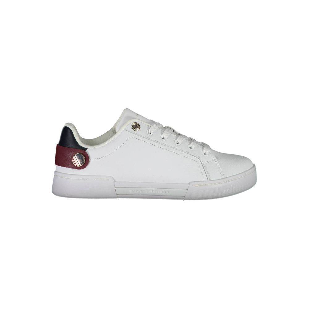 Tommy Hilfiger White Polyethylene Women Sneaker - Hilstor
