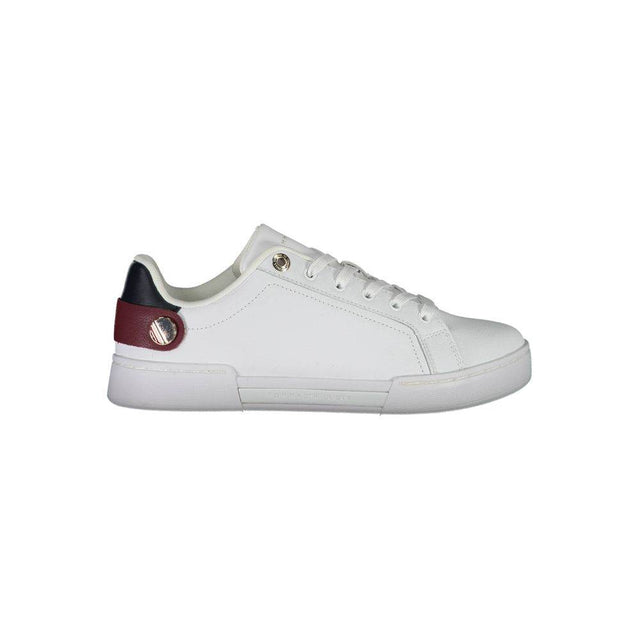 Tommy Hilfiger White Polyethylene Women Sneaker - Hilstor
