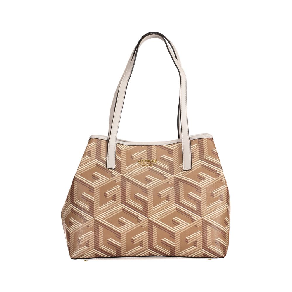 Guess Jeans Beige Polyethylene Håndtaske til kvinder