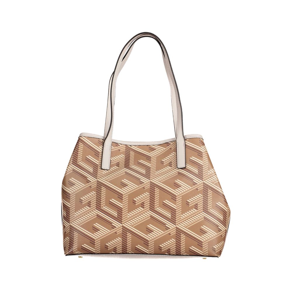 Guess Jeans Beige Polyethylene Håndtaske til kvinder