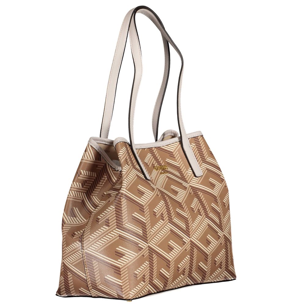 Guess Jeans Beige Polyethylene Håndtaske til kvinder