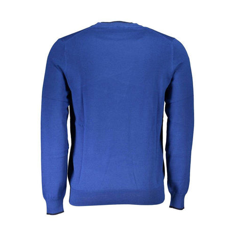 North Sails Blue Cotton Men Sweater - Hilstor