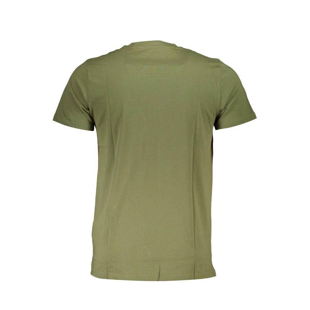 Cavalli Class Green Cotton T-Shirt - Hilstor