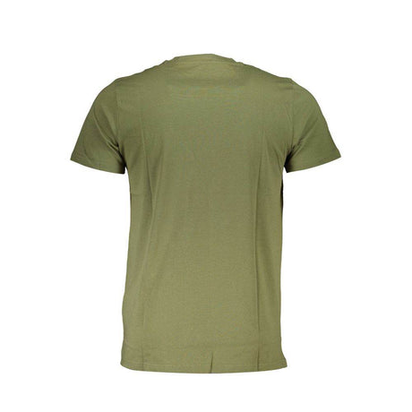 Cavalli Class Green Cotton T-Shirt - Hilstor