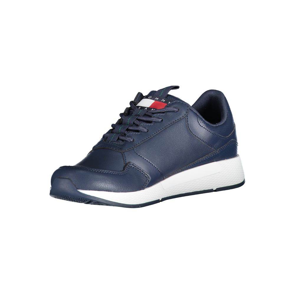 Tommy Hilfiger Blue Polyethylene Men Sneaker - Hilstor