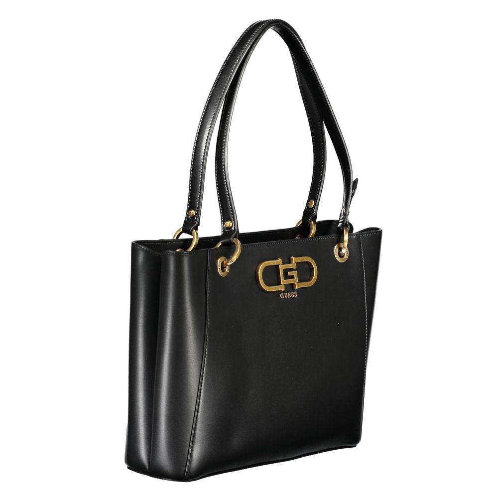 Guess Jeans Black Polyethylene Handbag - Hilstor