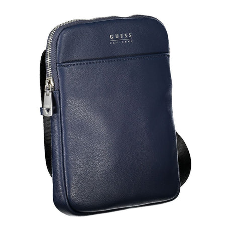 Guess Jeans elegant blå skuldertaske med rigelig opbevaring