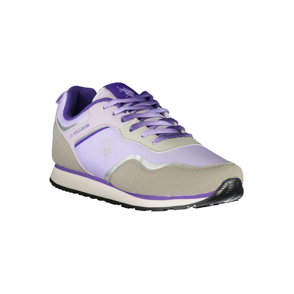 U.S. POLO ASSN. Purple Polyester Sneaker - Hilstor