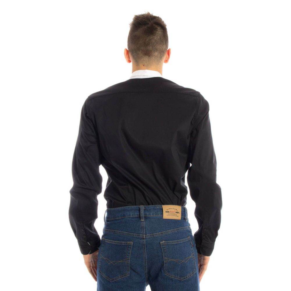 Papete Black Cotton Shirt - Hilstor