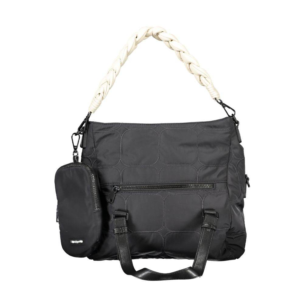 Desigual Black Polyester Handbag - Hilstor