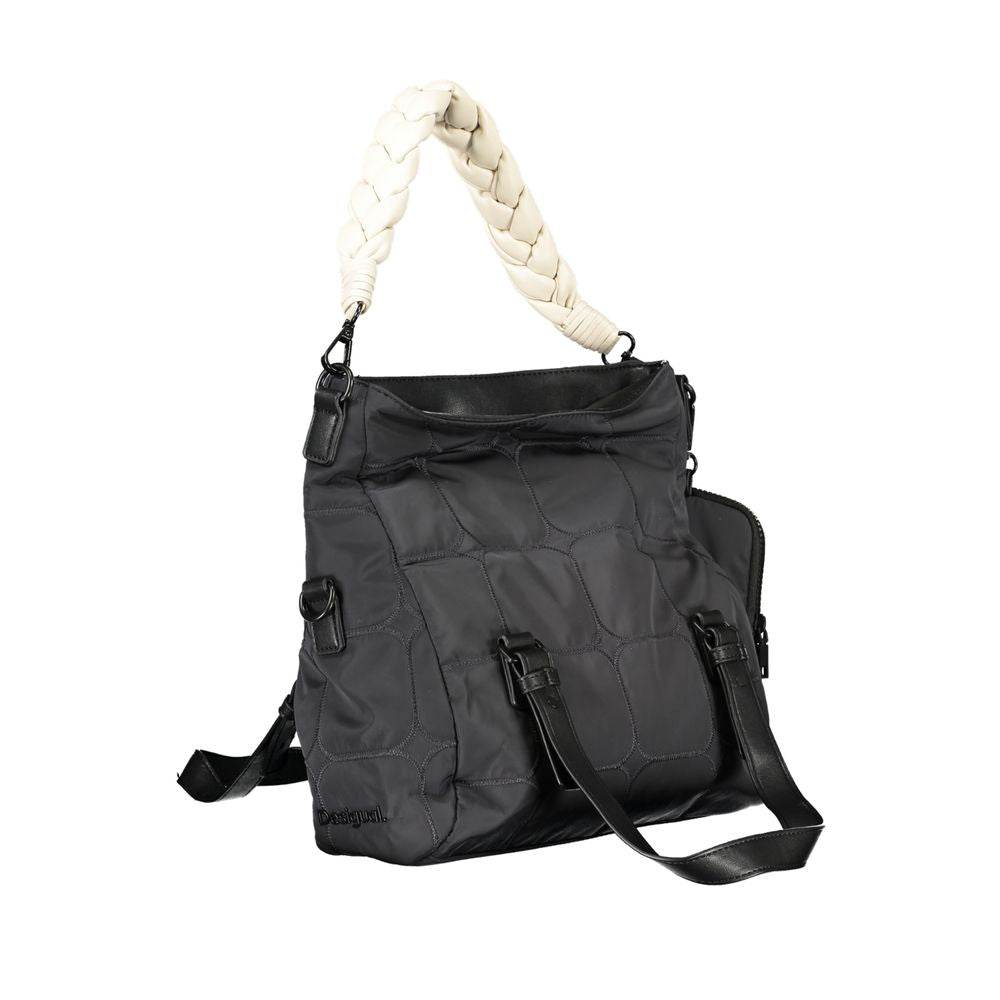 Desigual Black Polyester Handbag - Hilstor