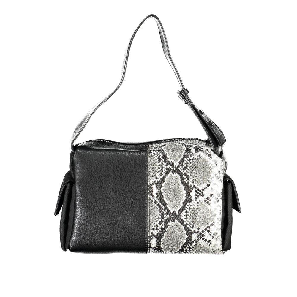Desigual Black Polyethylene Handbag - Hilstor