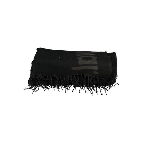 Desigual Chic Contrast Detail Poncho in Timeless Black - Hilstor