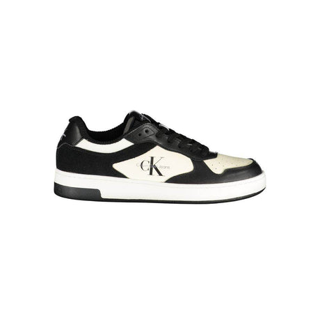 Calvin Klein Sleek Black Sneakers with Contrast Details - Hilstor