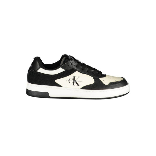 Calvin Klein Sleek Black Sneakers with Contrast Details - Hilstor