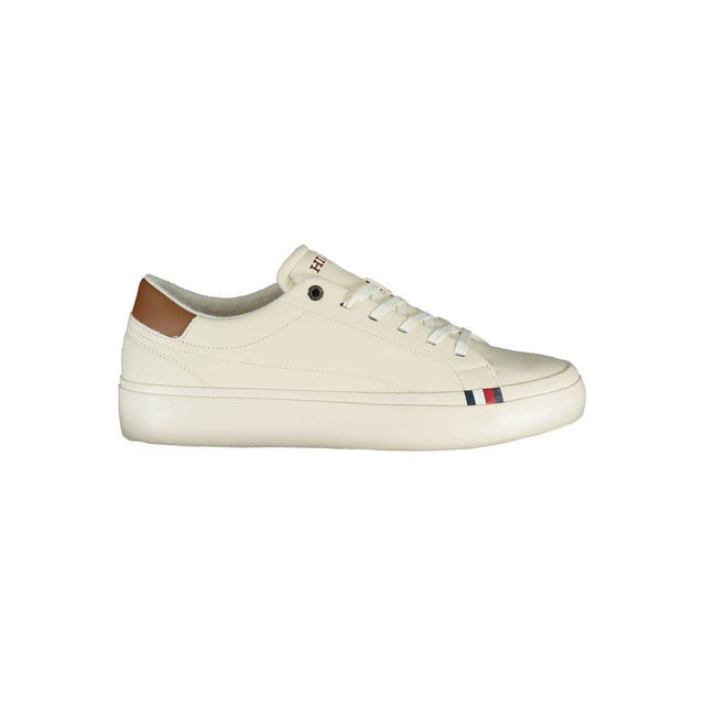 Tommy Hilfiger White Polyethylene Men Sneaker - Hilstor
