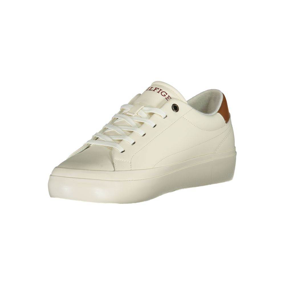 Tommy Hilfiger White Polyethylene Men Sneaker - Hilstor