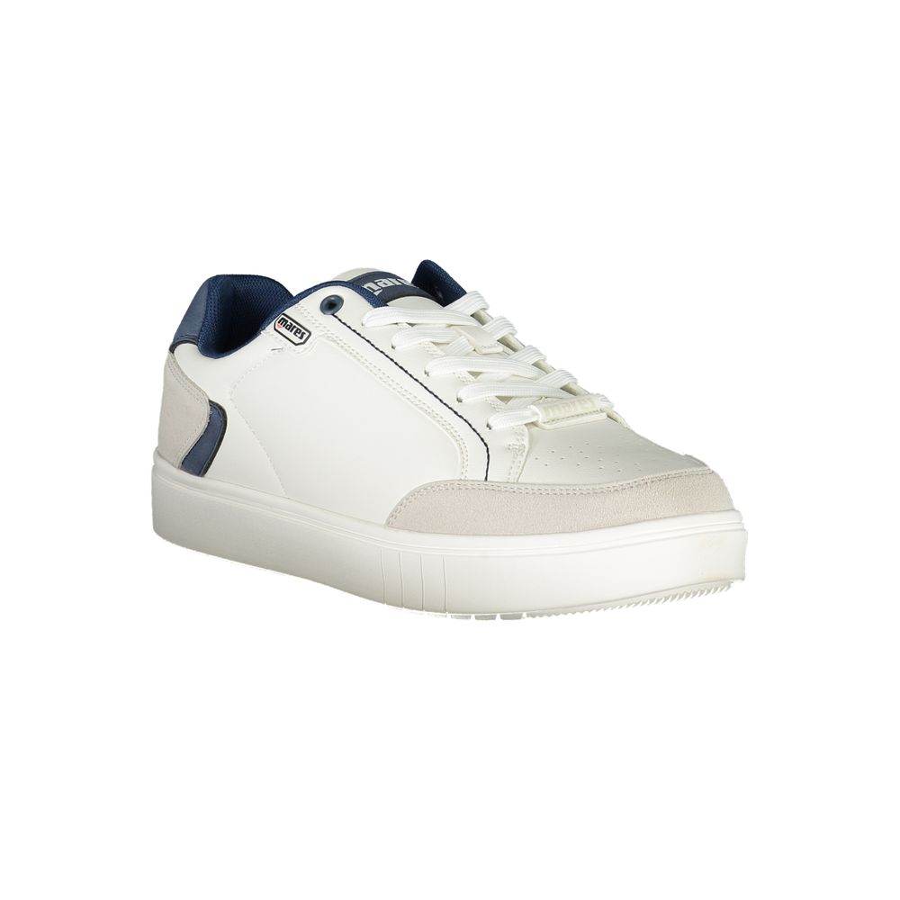 Mares White Polyester Sneaker - Hilstor