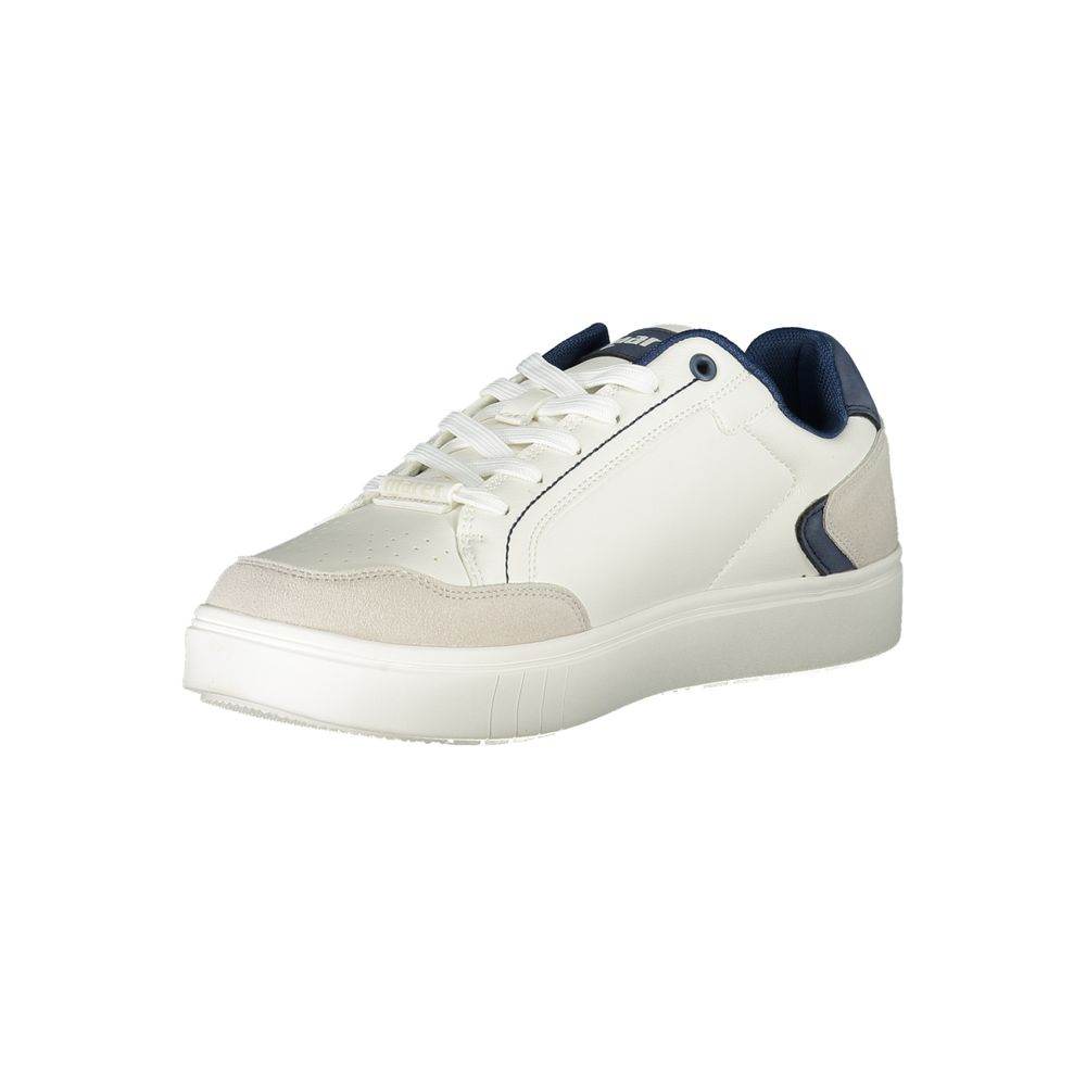 Mares White Polyester Sneaker - Hilstor
