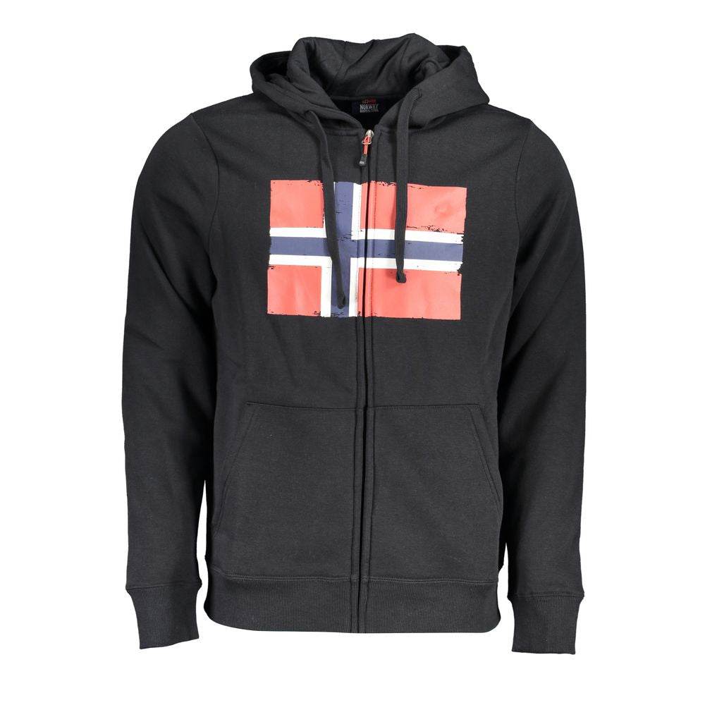 Norway 1963 Black Cotton Sweatshirt - Hilstor