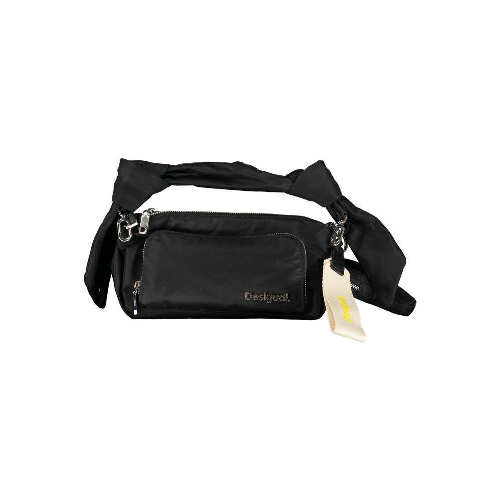 Desigual Black Polyester Handbag - Hilstor